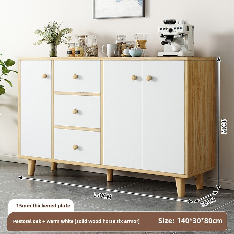 Modern Simple Sideboard Cabinet for Home Dining Room Storage Multilayer Moisture-proof Wear-resistant Environmentally-friendly Varnish