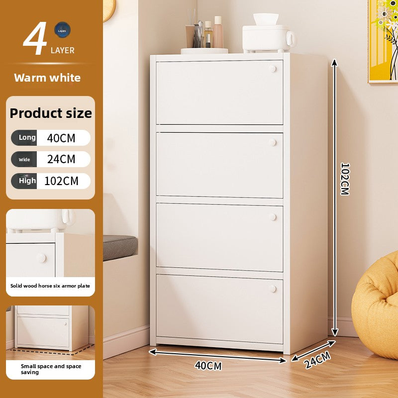 Simple and Modern Solid Wood Bookshelf, Thickened Panels, Multi-layer Storage Cabinet for Living Room Study