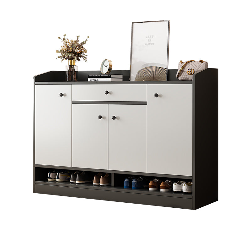 Modern Simple Solid Wood Shoe Cabinet, Multi-layer Storage Cabinet for Home Entryway, Moisture-proof and Environmentally Friendly