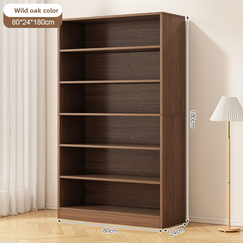 Solid Wood Modern Bookcase with Large Capacity, Floor-standing Bookshelf Suitable for Study Room, Office, Living Room