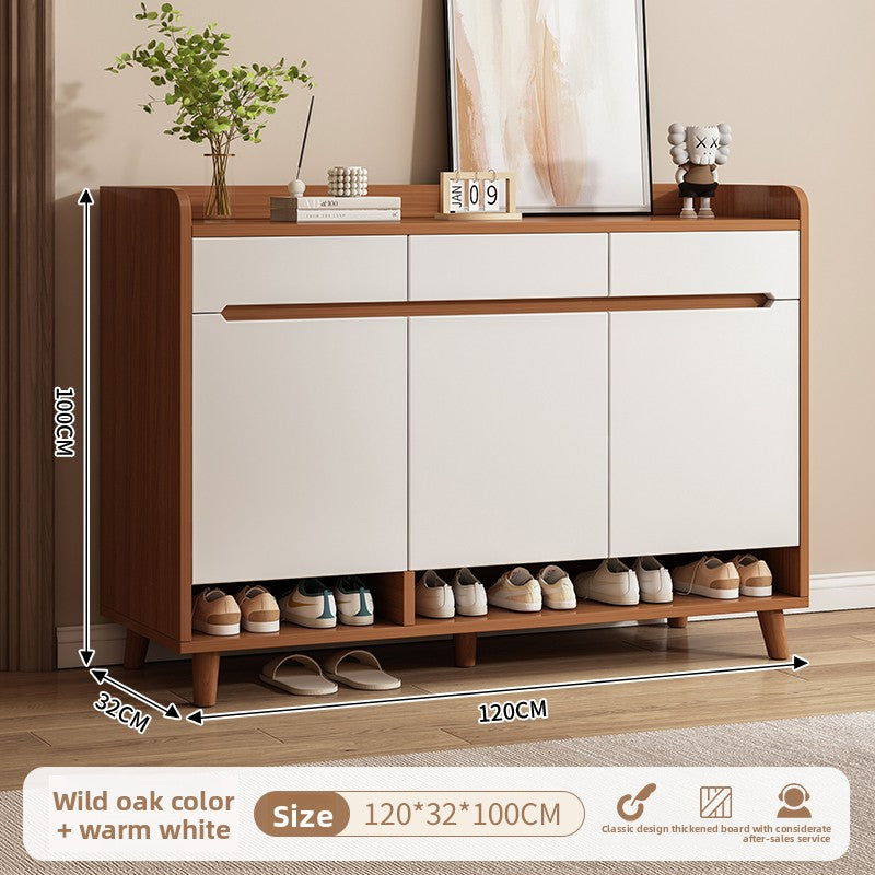 Lazy Style Minimalist Shoe Cabinet Storage Cabinet Large Capacity Storage at the Bottom Household Bedside Cabinet Shelf