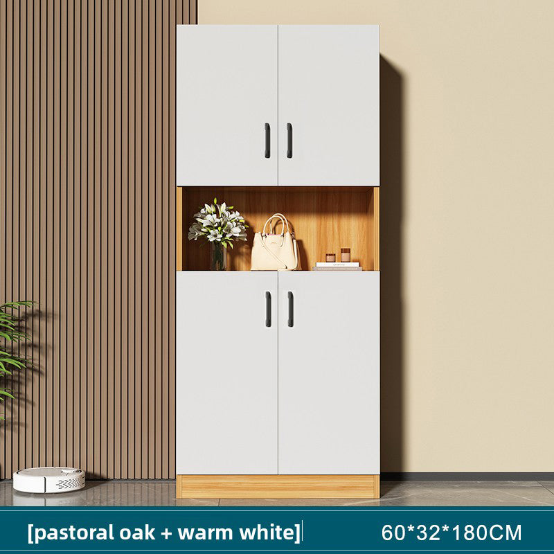 Modern Minimalist Entryway Cabinet Multi-functional Shoe Cabinet for Narrow Spaces Thin Flip-top Storage Cabinet
