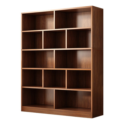 Modern Minimalist Solid Wood Bookshelf, Multi-layer Storage Shelf for Home Living Room or Study with Adjustable Shelves