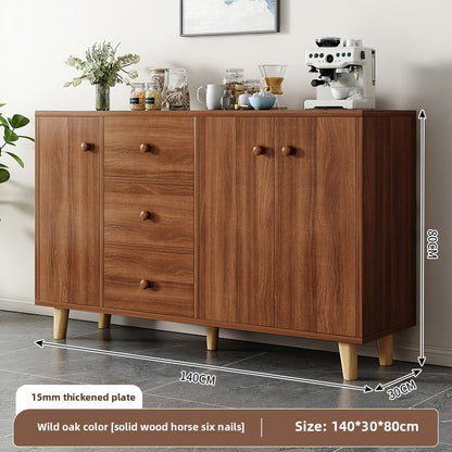 Modern Simple Sideboard Cabinet for Home Dining Room Storage Multilayer Moisture-proof Wear-resistant Environmentally-friendly Varnish