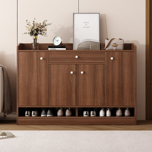 Modern Simple Solid Wood Shoe Cabinet, Multi-layer Storage Cabinet for Home Entryway, Moisture-proof and Environmentally Friendly