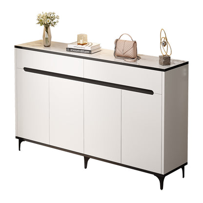 Solid Wood Entryway Shoe Storage Cabinet - Handmade Minimalist Design with Dustproof Sealed Doors, Space-Saving Hallway Organizer