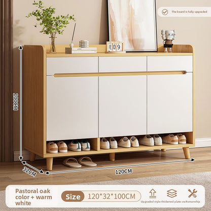 Lazy Style Minimalist Shoe Cabinet Storage Cabinet Large Capacity Storage at the Bottom Household Bedside Cabinet Shelf